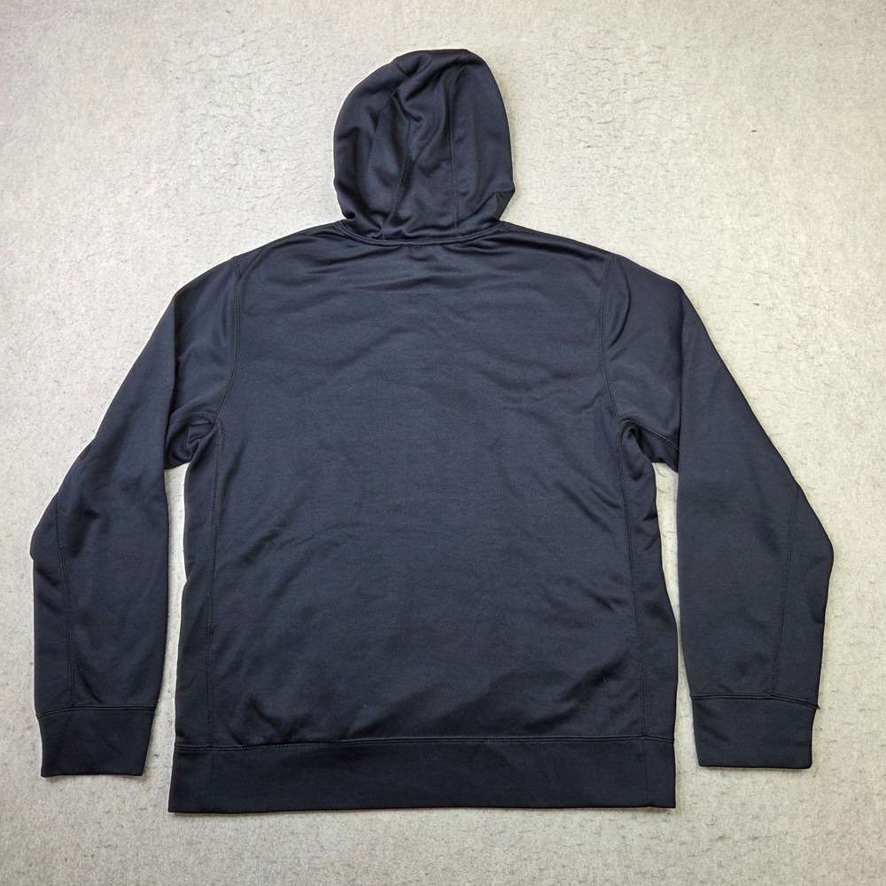 Nike Therma-Fit Hoodie Mens Med Black Pullover Sweatshirt Swoosh 620173-010 - Picture 5 of 10